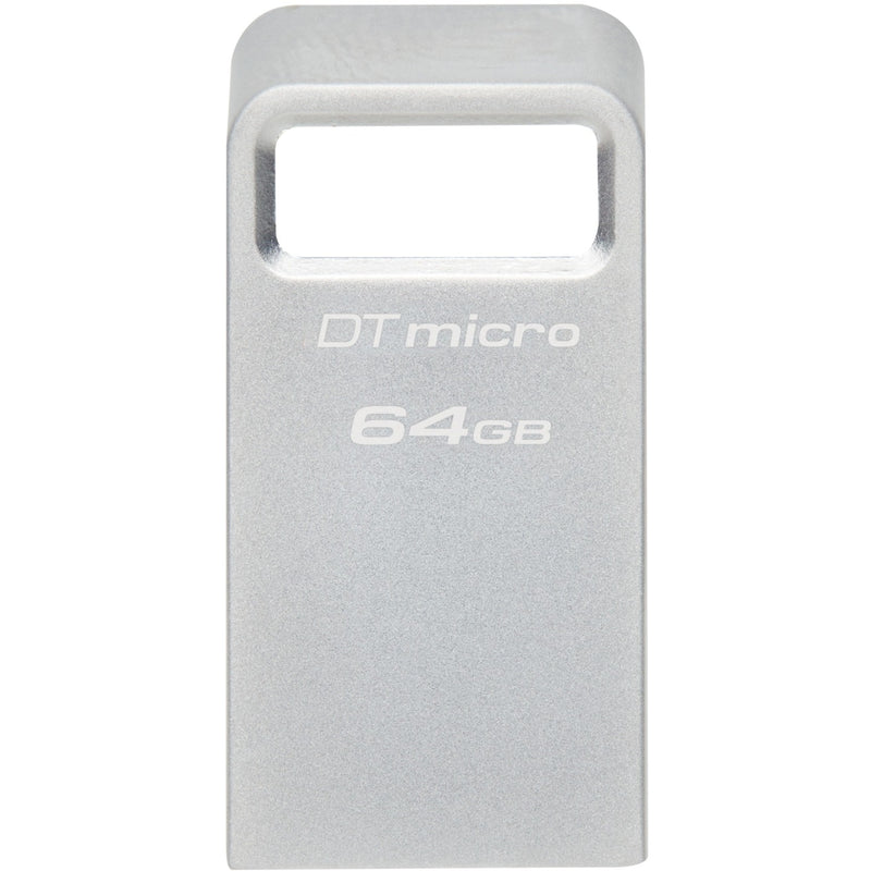 Afbeelding laden in galerijviewer, Kingston datatraveler micro 64 gb usb-stick (zilver, dtmc3g2 64gb, usb 3.2 gen 1)