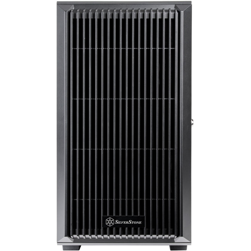 Afbeelding laden in galerijviewer, Silverstone cs382 mini tower behuizing (zwart | 2x usb-a | 1x usb-c)