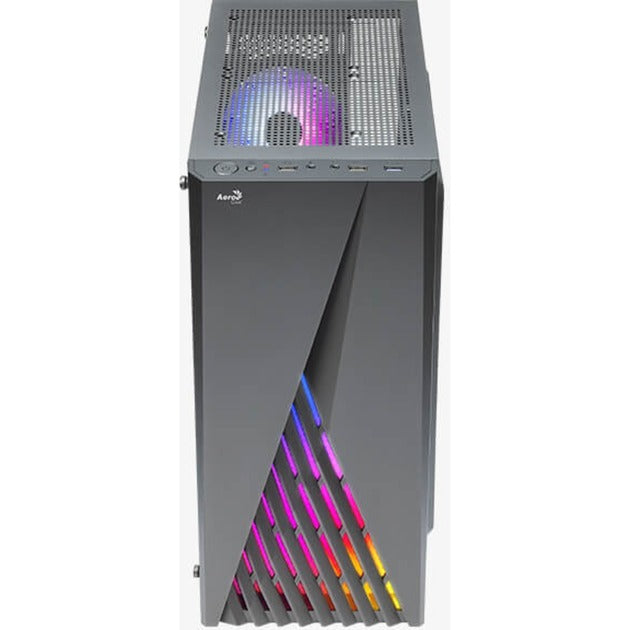 Afbeelding laden in galerijviewer, Aerocool delta g-bk-v1 midi tower behuizing (zwart | 3x usb-a | rgb | tempered glass)