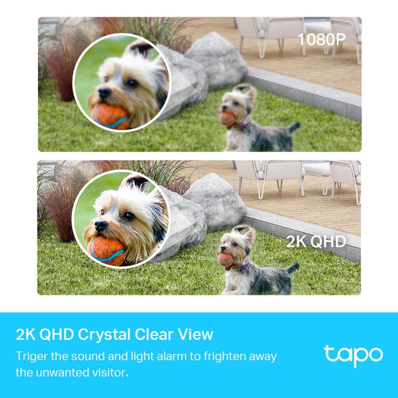 Afbeelding laden in galerijviewer, Tp-link tapo c420s1 beveiligingscamera (wit, 2k qhd, ip65)