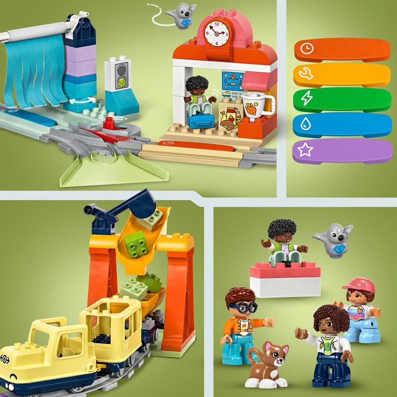 Afbeelding laden in galerijviewer, Lego duplo town 10428 grote interactieve buurttrein