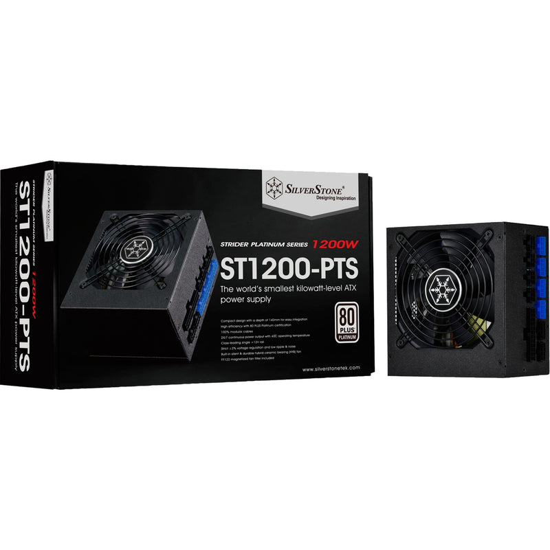 Afbeelding laden in galerijviewer, Silverstone sst-st1200-pts modulaire 1200 watt voeding (zwart, 8x pcie)