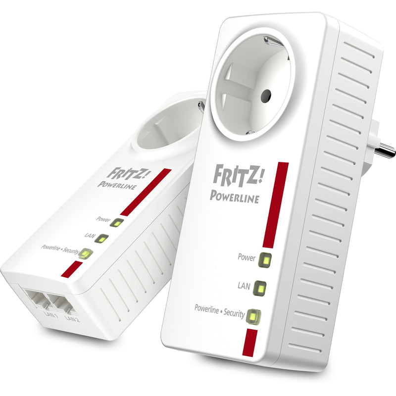 Afbeelding laden in galerijviewer, Fritz! powerline 1220e set internationaal (wit, 2 stuks)