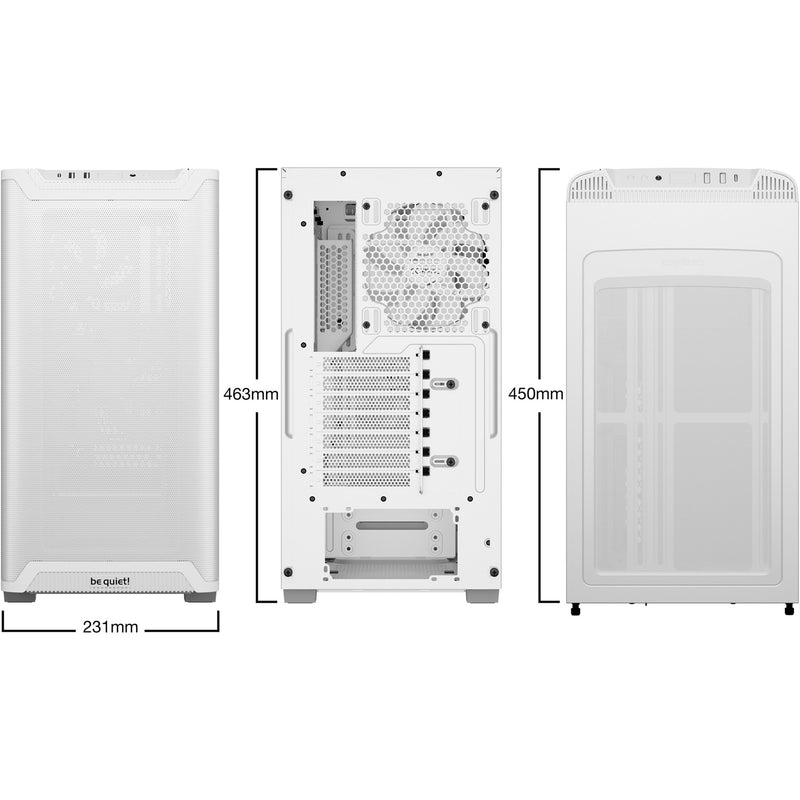Afbeelding laden in galerijviewer, Be quiet! pure base 501 airflow midi tower behuizing (wit | 2x usb-a | 1x usb-c)