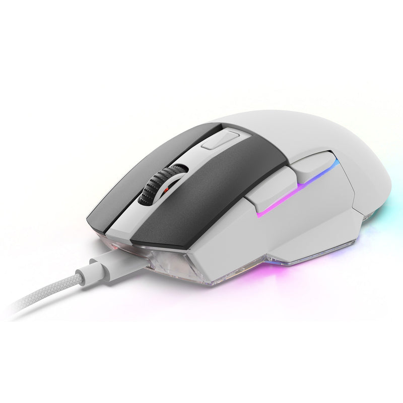 Afbeelding laden in galerijviewer, Sharkoon skiller sgm50w gaming muis (wit, 400 - 6400 dpi, rgb leds)
