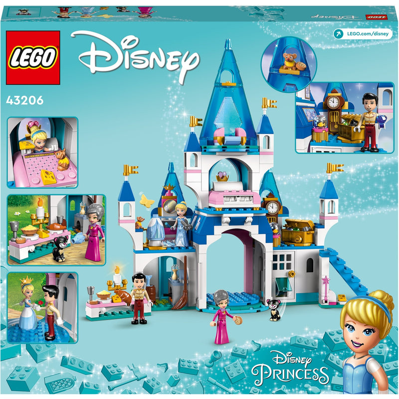 Afbeelding laden in galerijviewer, Lego disney princess - het kasteel van assepoester en de knappe prins constructiespeelgoed (43206)