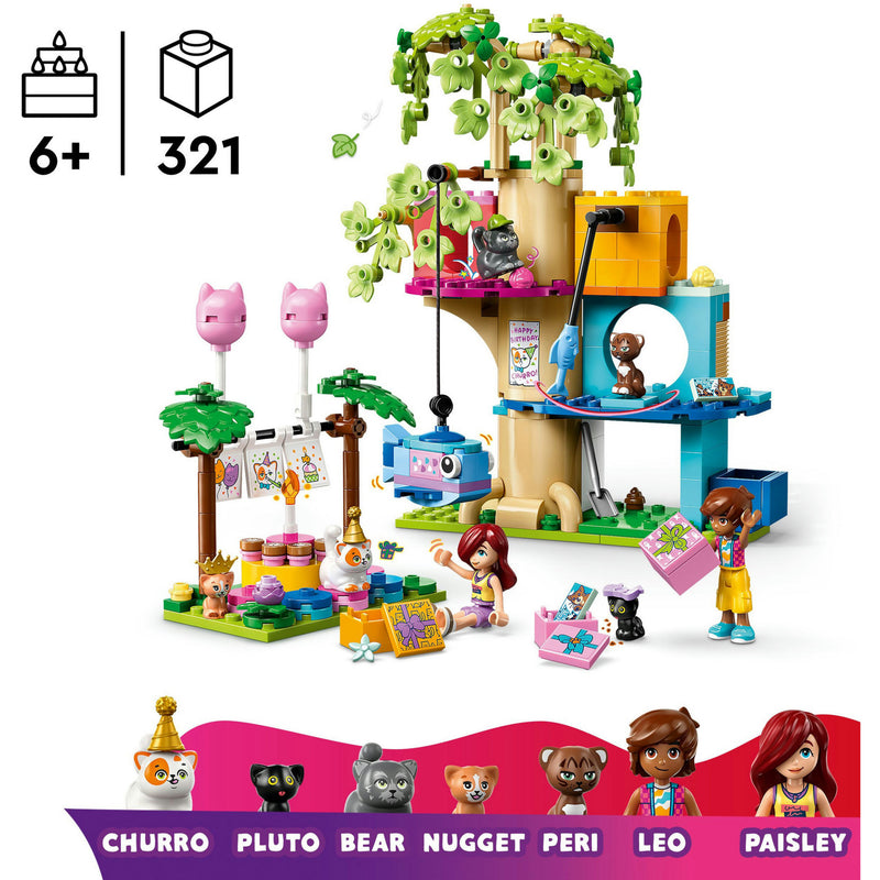 Afbeelding laden in galerijviewer, Lego ® friends kattenverjaardagsfeestje en boomhut set - 42666