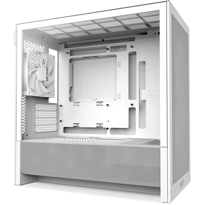 Afbeelding laden in galerijviewer, Nzxt h3 flow midi tower behuizing (wit (mat) | 1x usb-a | 1x usb-c | tempered glass)
