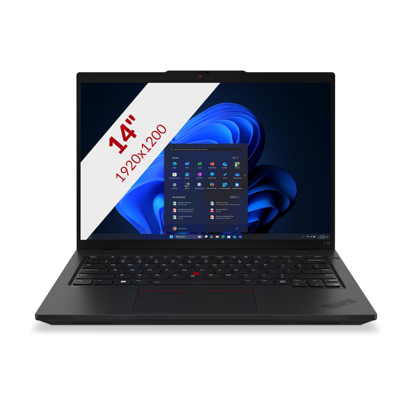 Afbeelding laden in galerijviewer, Lenovo thinkpad l14 gen 6 intel (21s6006tmh) 14 laptop (zwart | core ultra 5 225u | intel graphics | 16 gb | 512 gb ssd)