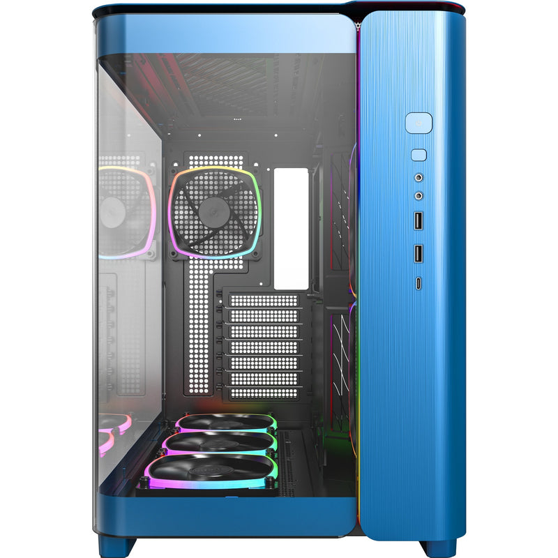 Afbeelding laden in galerijviewer, Montech king 95 pro midi tower behuizing (blauw | 2x usb-a | 1x usb-c | rgb | tempered glass)