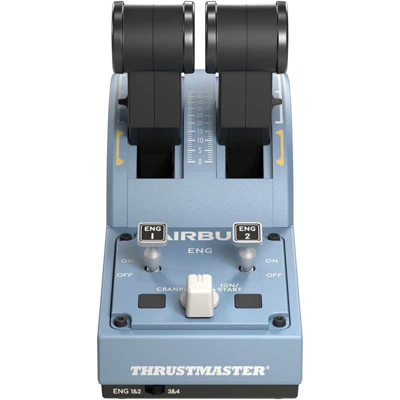 Afbeelding laden in galerijviewer, Thrustmaster tca quadrant airbus edition gaming gasregelaar (blauwgrijs zwart, pc)