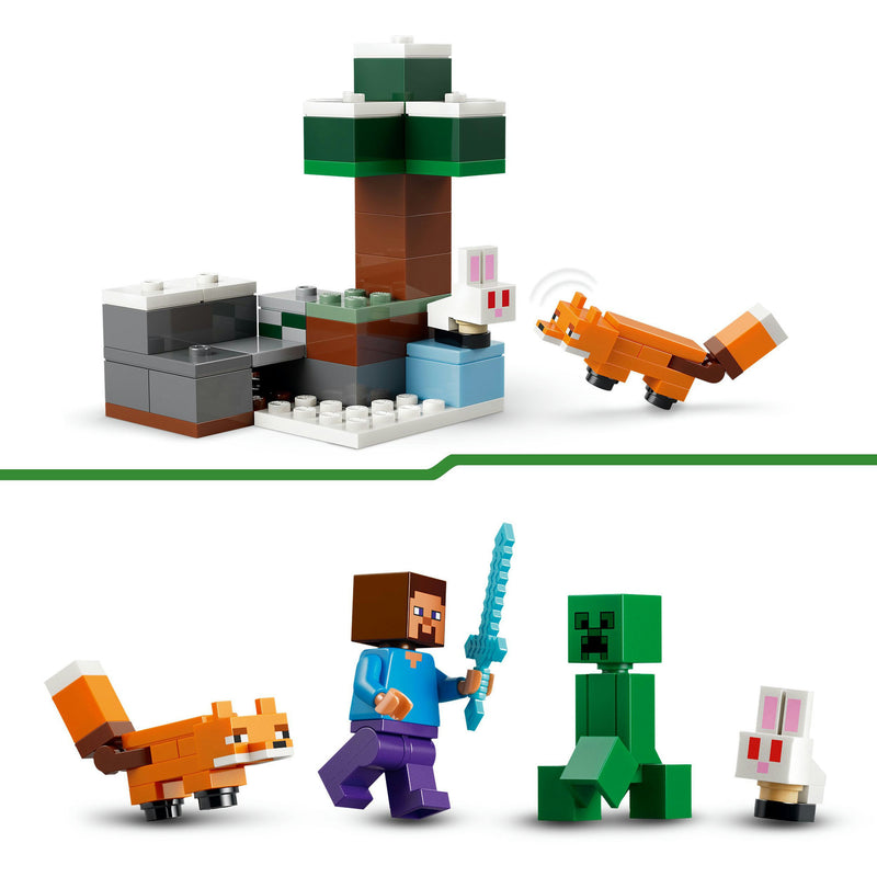 Afbeelding laden in galerijviewer, Lego minecraft steve's taiga-avontuur videogame bouwpakket voor kinderen - 21583