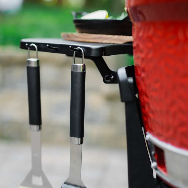 Afbeelding laden in galerijviewer, Kamado joe joe jr®-kar met zijtafels barbecuewagen (zwart)