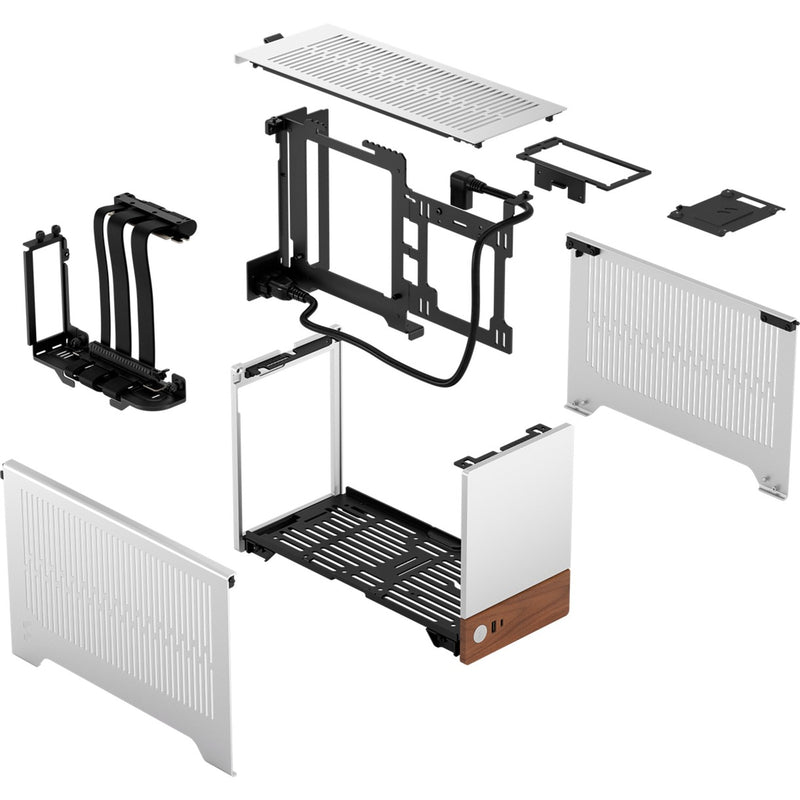 Afbeelding laden in galerijviewer, Fractal design terra mini tower behuizing (zilver houtkleur | 1x usb-a | 1x usb-c)