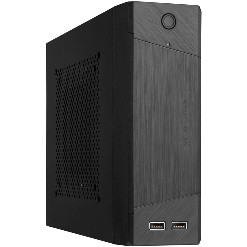Afbeelding laden in galerijviewer, Silverstone sst-ml10b htpc behuizing (zwart | 2x usb-a)