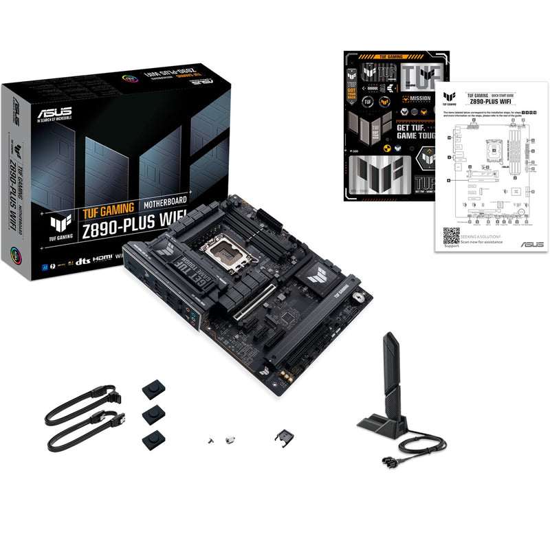Afbeelding laden in galerijviewer, Asus tuf gaming z890-plus wifi socket 1851 moederbord (raid, 2.5gb-lan, wi-fi 7, bt, sound, atx)
