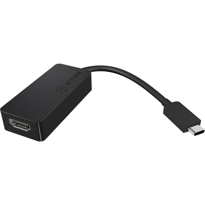 Afbeelding laden in galerijviewer, Icy box usb-c naar hdmi adapter (zwart)