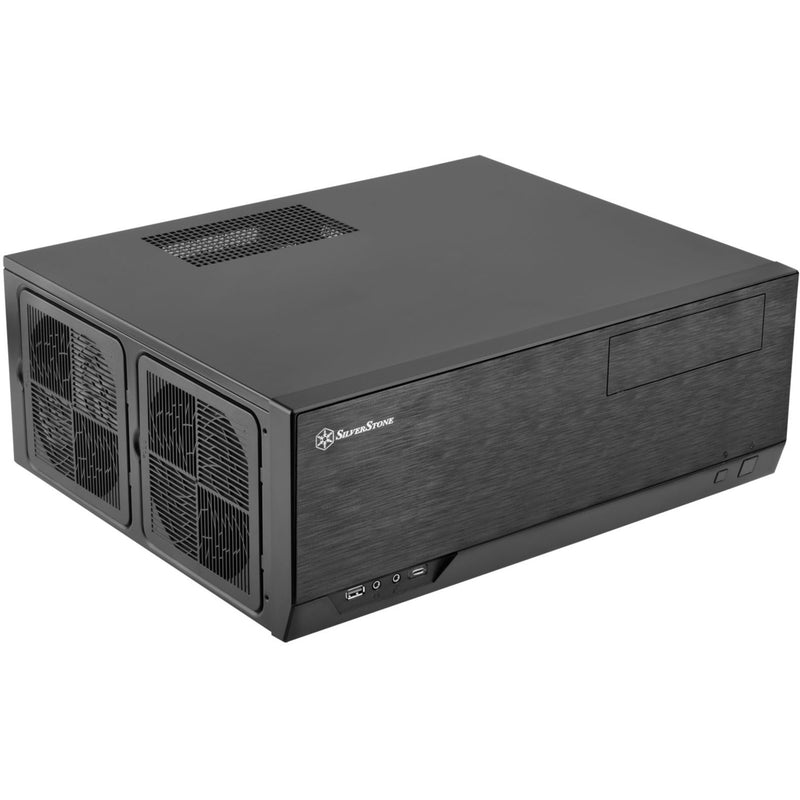 Afbeelding laden in galerijviewer, Silverstone sst-gd09b-c htpc behuizing (zwart | 1x usb-a | 1x usb-c)
