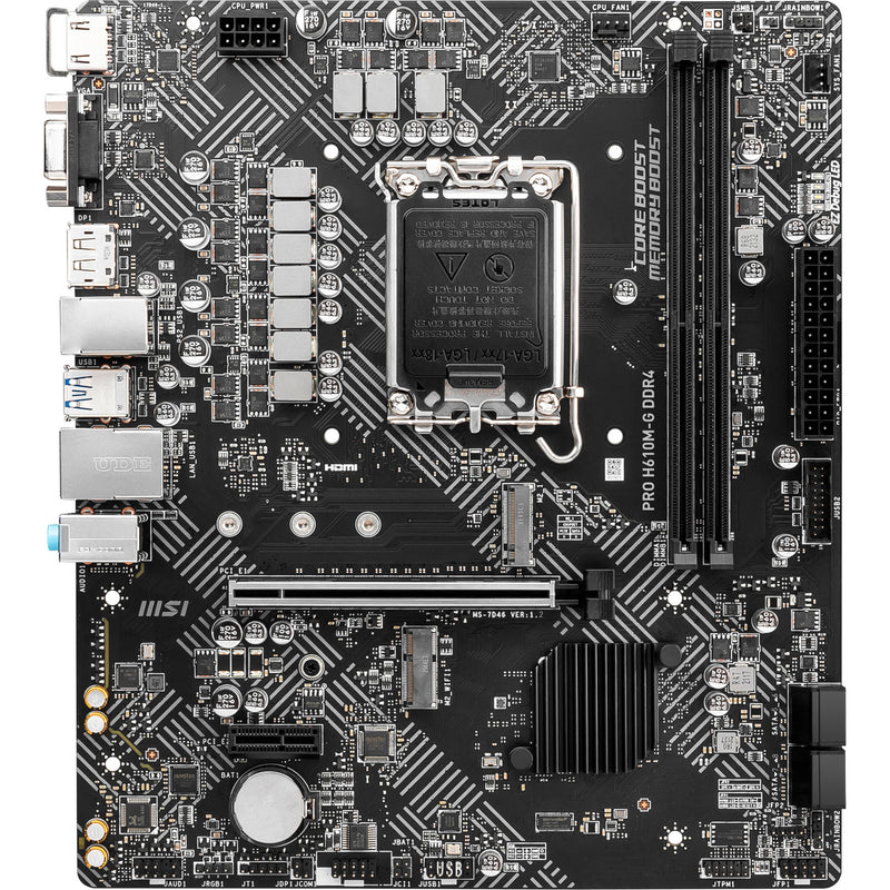 Afbeelding laden in galerijviewer, Msi pro h610m-g ddr4 socket 1700 moederbord (gb-lan, sound, µatx)