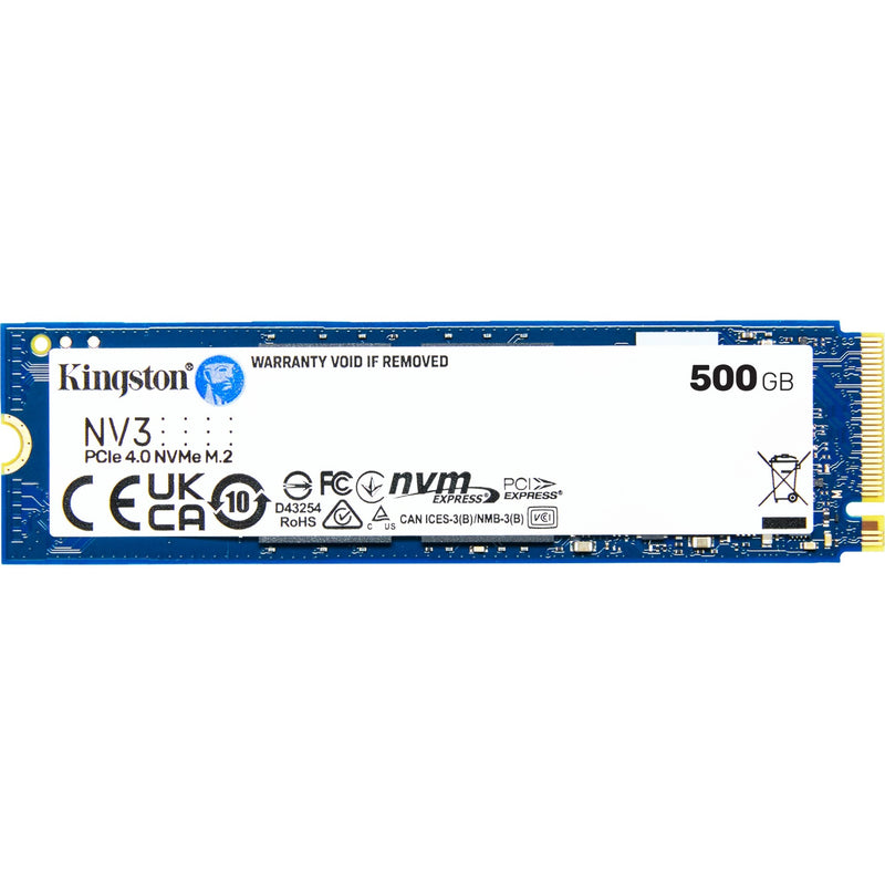 Afbeelding laden in galerijviewer, Kingston nv3 500 gb ssd (snv3s 500g, pcie 4.0 x4, nvme, m.2 2280)