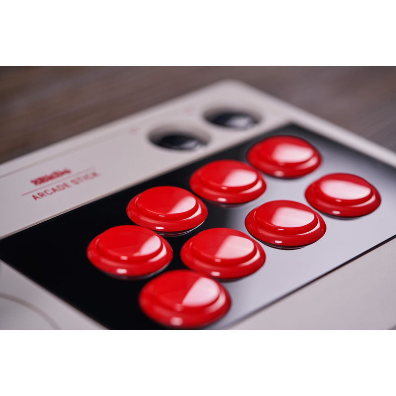 Afbeelding laden in galerijviewer, 8bitdo arcade stick joystick (grijs, switch 1, switch 2, pc, bluetooth 2.4g usb-c)