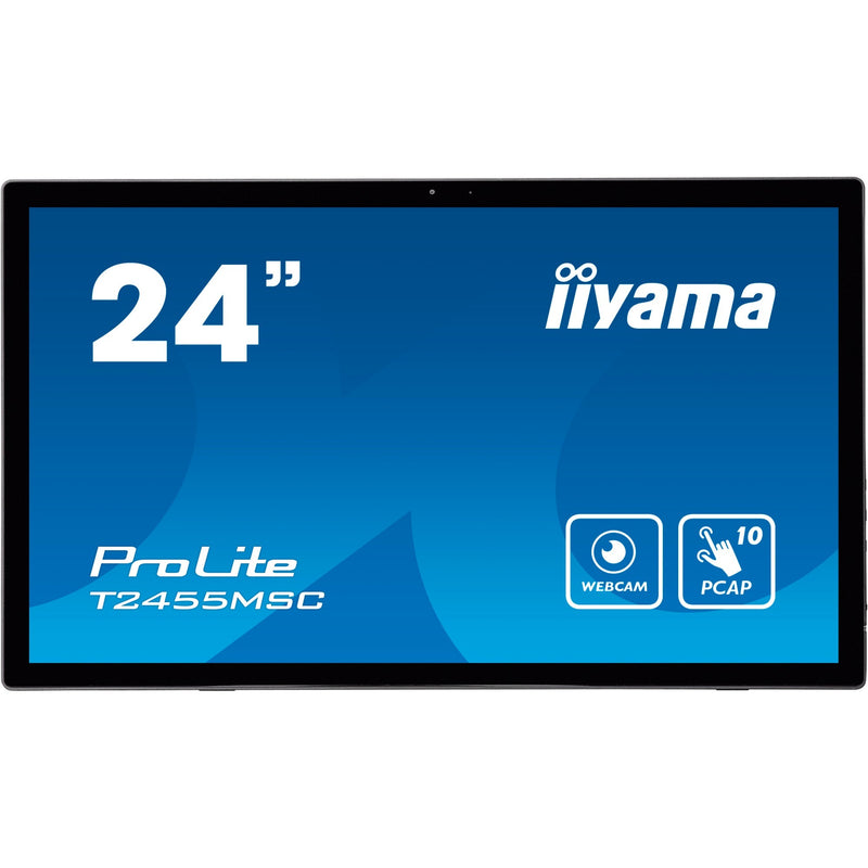 Afbeelding laden in galerijviewer, Iiyama prolite t2455msc-b1 24 touchscreen monitor (zwart (mat), hdmi, displayport, 2x usb-a, usb-b)