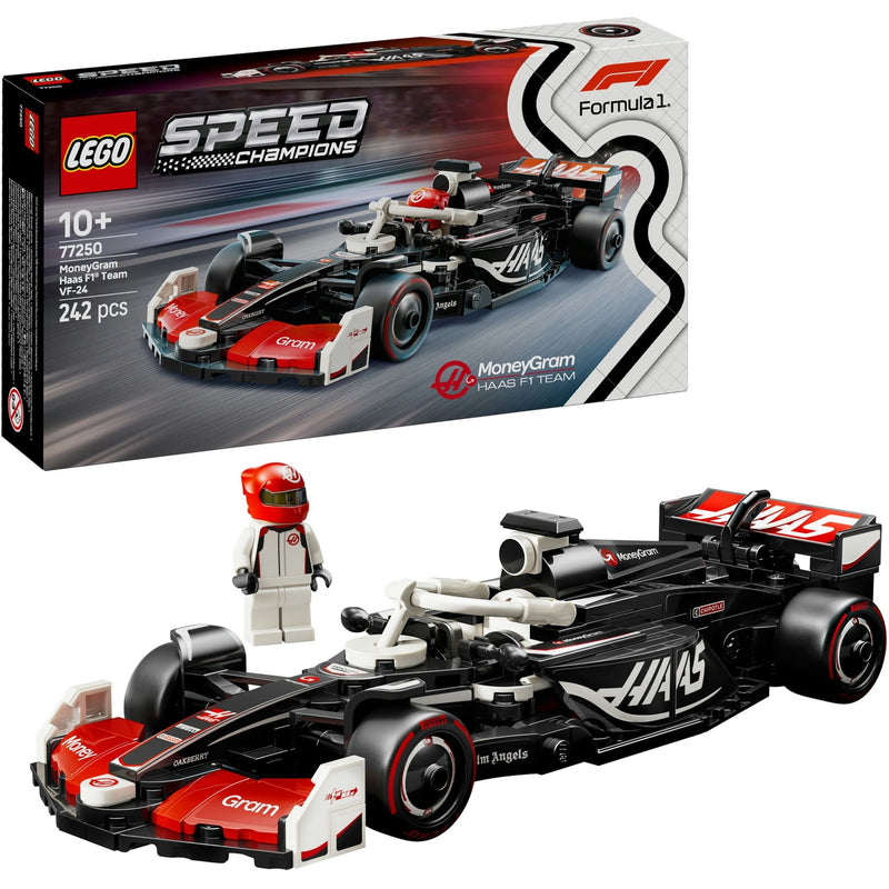 Afbeelding laden in galerijviewer, Lego speed champions moneygram haas f1 team vf-24 racewagen set - 77250