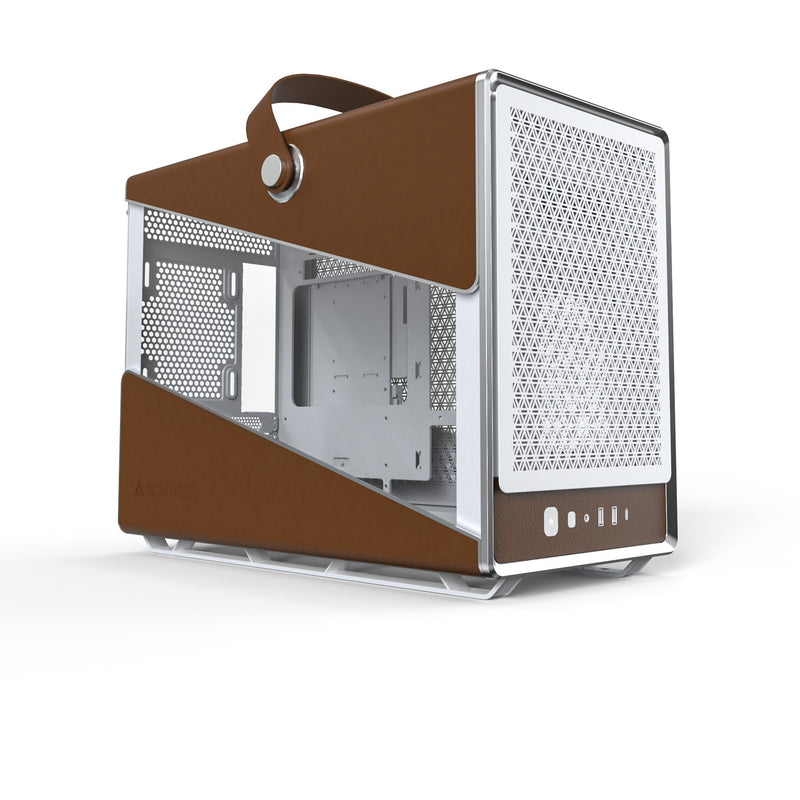 Afbeelding laden in galerijviewer, Montech heritage midi tower behuizing (wit beige | 2x usb-a | 1x usb-c)