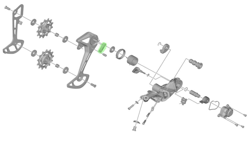 Afbeelding laden in galerijviewer, Shimano bumper for rd-m7100 rear derailleur