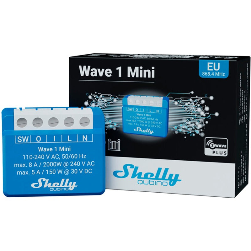 Afbeelding laden in galerijviewer, Shelly qubino wave 1 mini schakelactor z-wave
