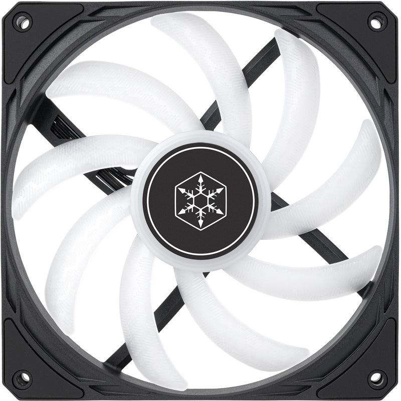 Afbeelding laden in galerijviewer, Silverstone air slimmer 140 argb case fan (zwart, 140 x 15 x 140 mm, pwm)