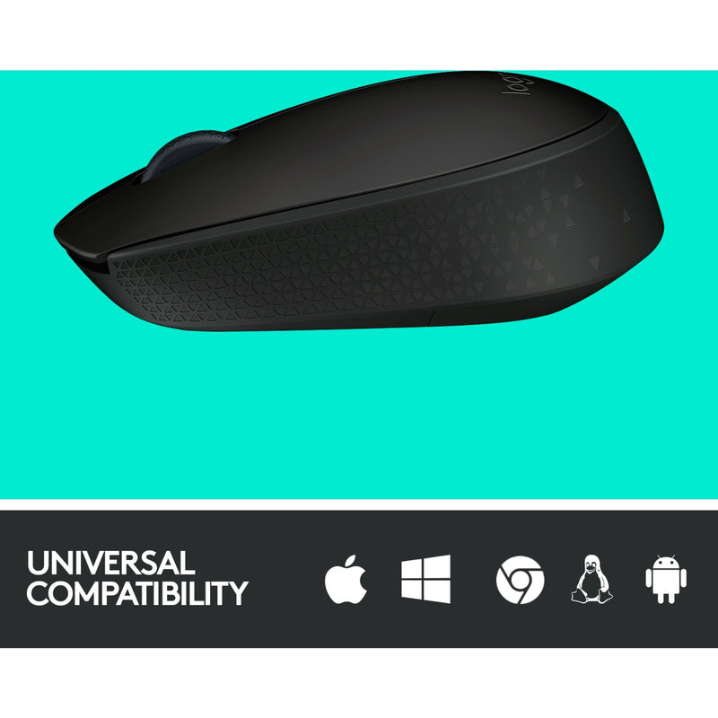 Afbeelding laden in galerijviewer, Logitech b170 muis (zwart, draadloos)