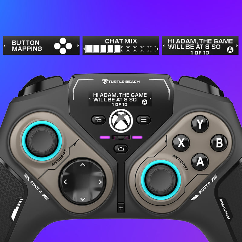 Afbeelding laden in galerijviewer, Turtle beach stealth pivot draadloze slimme controller (zwart, 2,4 ghz bluetooth usb, pc, xbox, android)