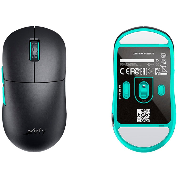Afbeelding laden in galerijviewer, Cherry xtrfy m8 wireless gaming muis (zwart mint, 400 - 26.000 dpi, usb 2.4 ghz)