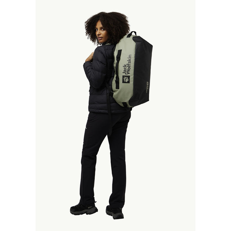 Afbeelding laden in galerijviewer, Jack wolfskin all-in duffle 35 rugzak (lichtgroen, 35 liter)