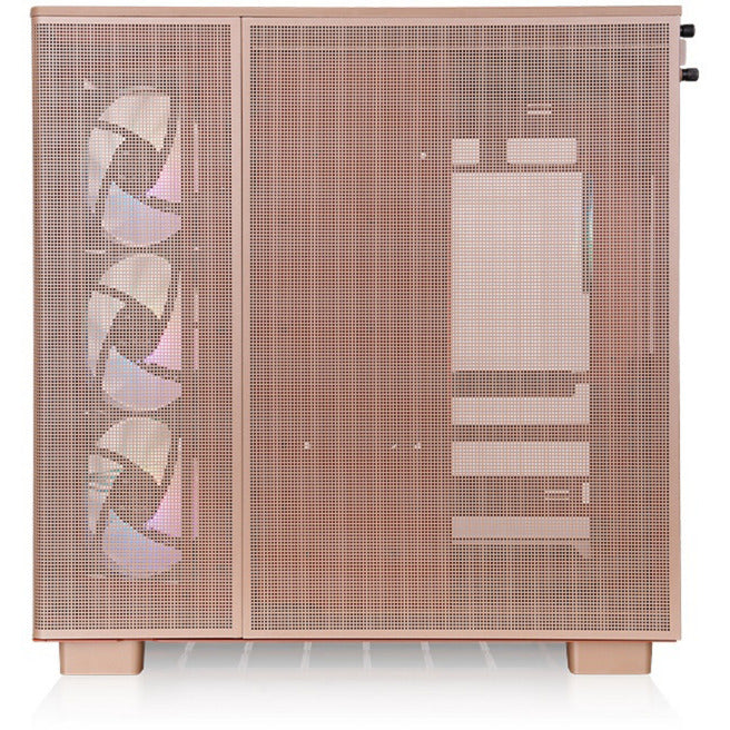 Afbeelding laden in galerijviewer, Thermaltake view 380 xl tg argb gravel sand midi tower behuizing (lichtbruin | 2x usb-a | 1x usb-c | rgb | window)