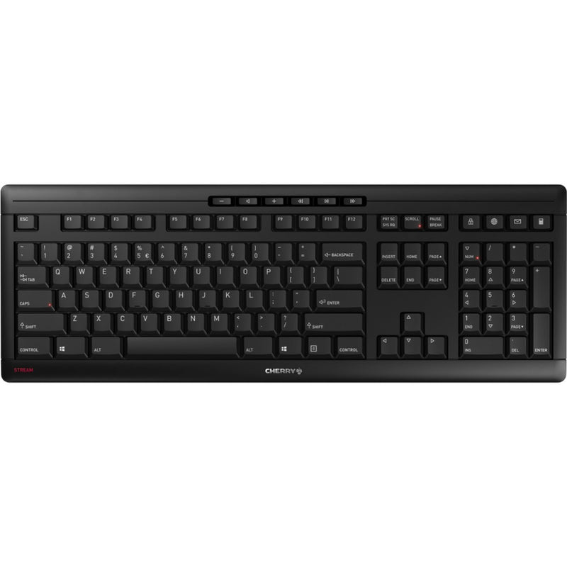 Afbeelding laden in galerijviewer, Cherry stream desktop draadloze desktopset (zwart, eu lay-out (qwerty), sx-schaartechnologie, 100%, 1000 - 2400 dpi)