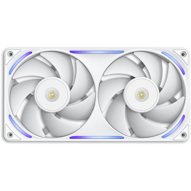 Afbeelding laden in galerijviewer, Nzxt performance fan f280x rgb case fans (wit, 2 stuks, 280 x 140 x 30 mm, pwm)