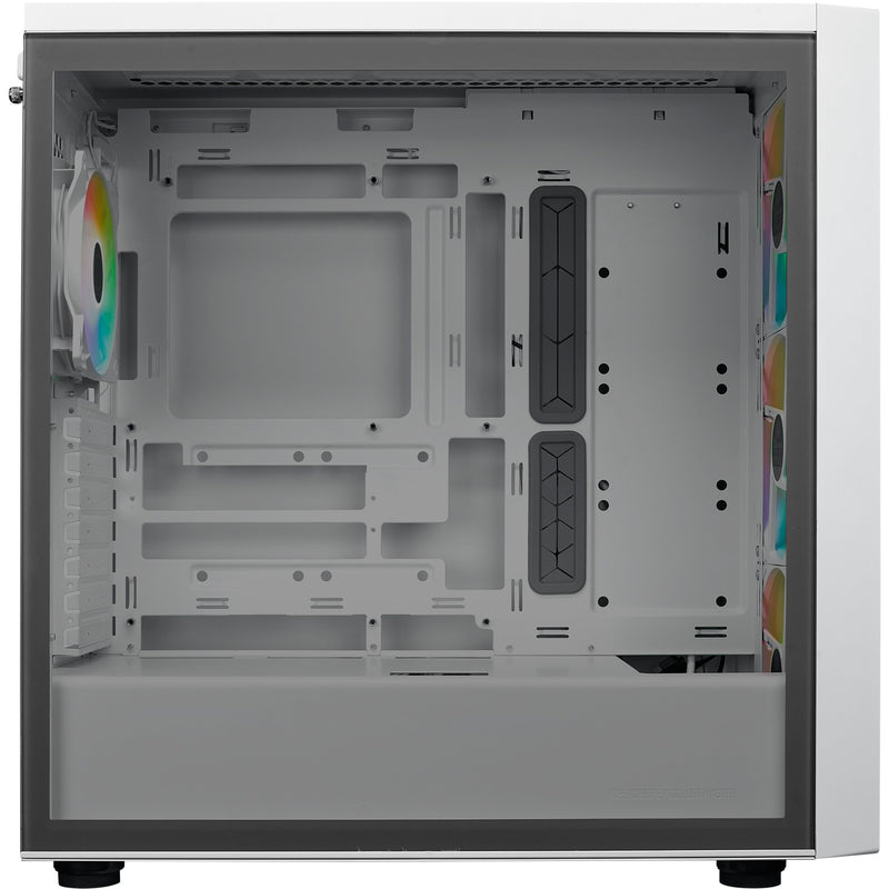 Afbeelding laden in galerijviewer, Cooler master masterbox 600 midi tower behuizing (wit | 2x usb-a | 1x usb-c | rgb | tempered glass)