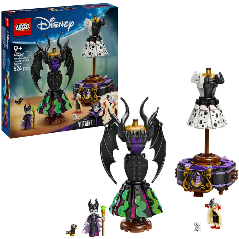 Afbeelding laden in galerijviewer, Lego disney 43262 de jurken van maleficent en cruella de vil