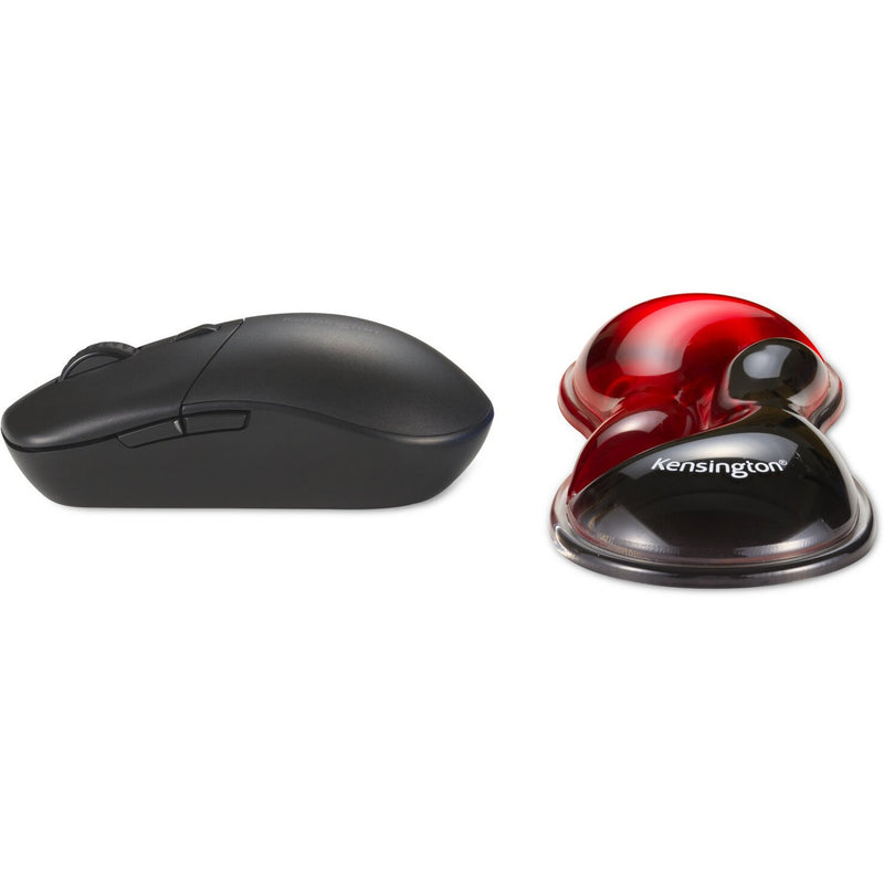 Afbeelding laden in galerijviewer, Kensington slim duo gel mouse trackball wrist rest polssteun (rood zwart)