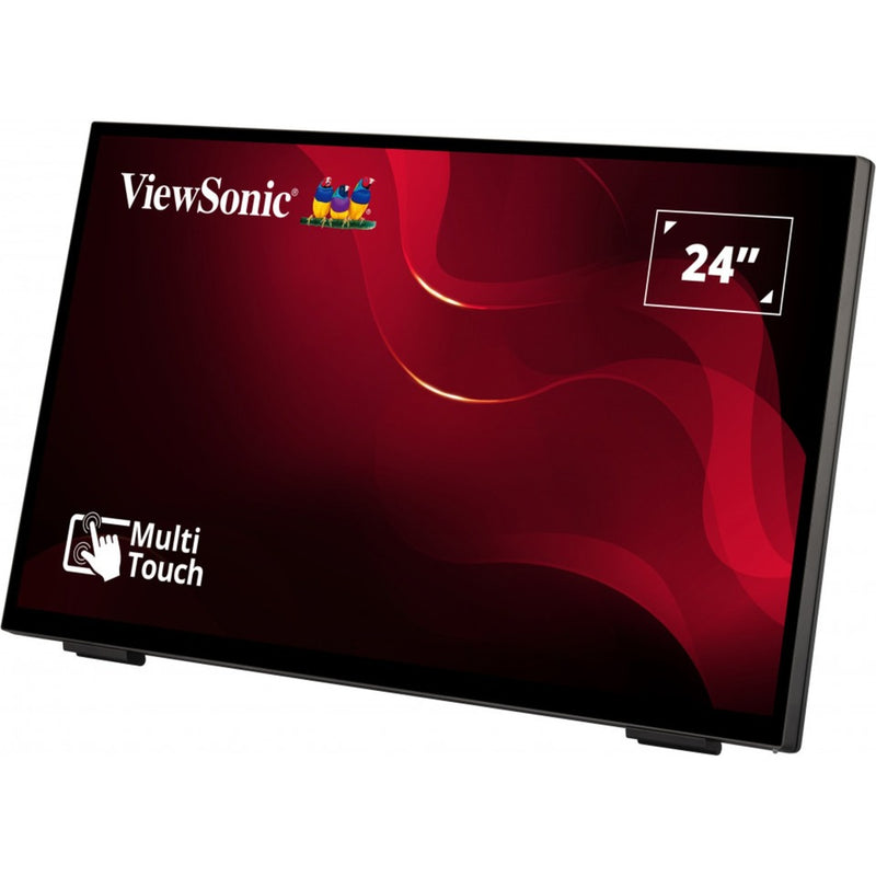 Afbeelding laden in galerijviewer, Viewsonic frameless touch monitor met 10-punts pcap 24 (zwart, hdmi, displayport, vga)
