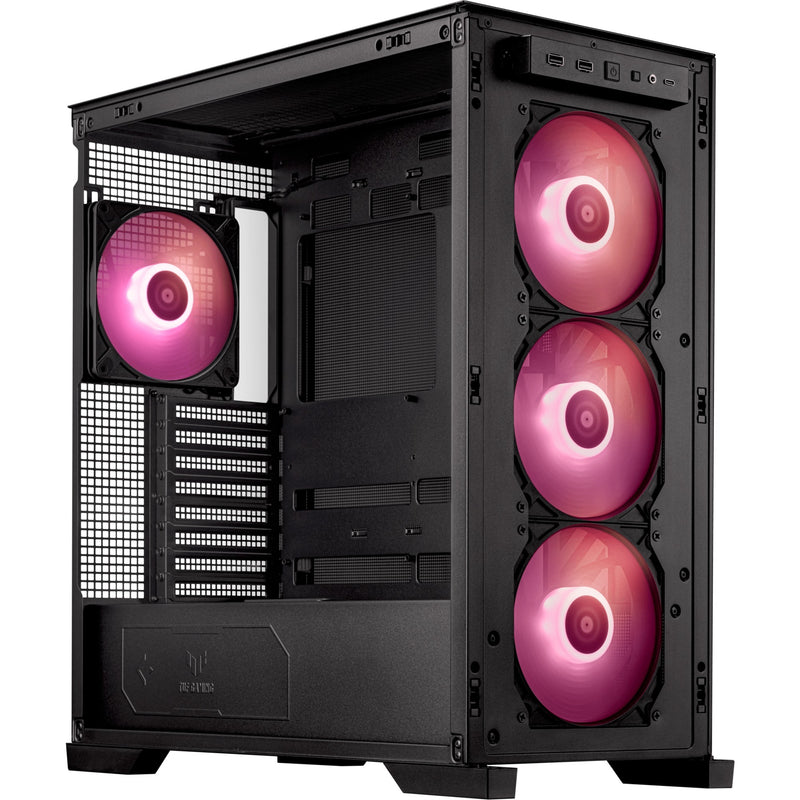 Afbeelding laden in galerijviewer, Asus tuf gaming gt302 argb midi tower behuizing (zwart | 2x usb-a | 1x usb-c | rgb | tempered glass)