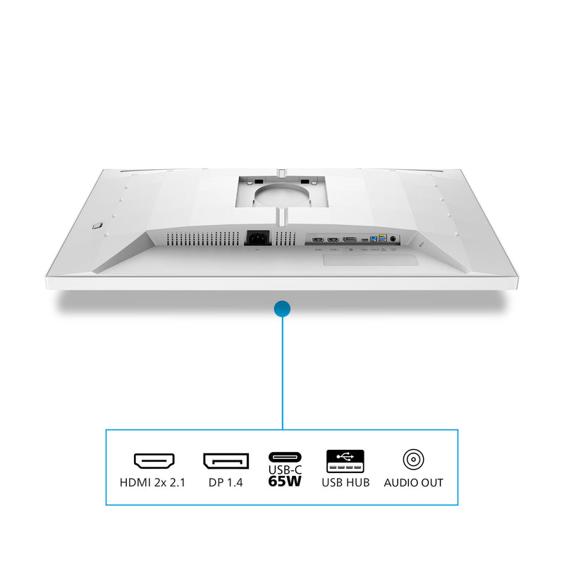 Afbeelding laden in galerijviewer, Philips evnia 27m2n5901a 27 4k uhd gaming monitor (wit, 2x hdmi, displayport, 2x usb-a, usb-b, usb-c, 160 hz 320 hz)