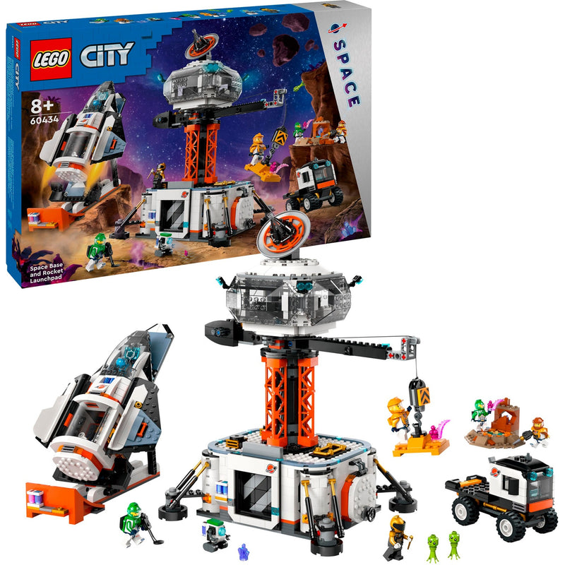 Afbeelding laden in galerijviewer, Lego city - ruimtebasis en raketlanceringsplatform constructiespeelgoed (60434)