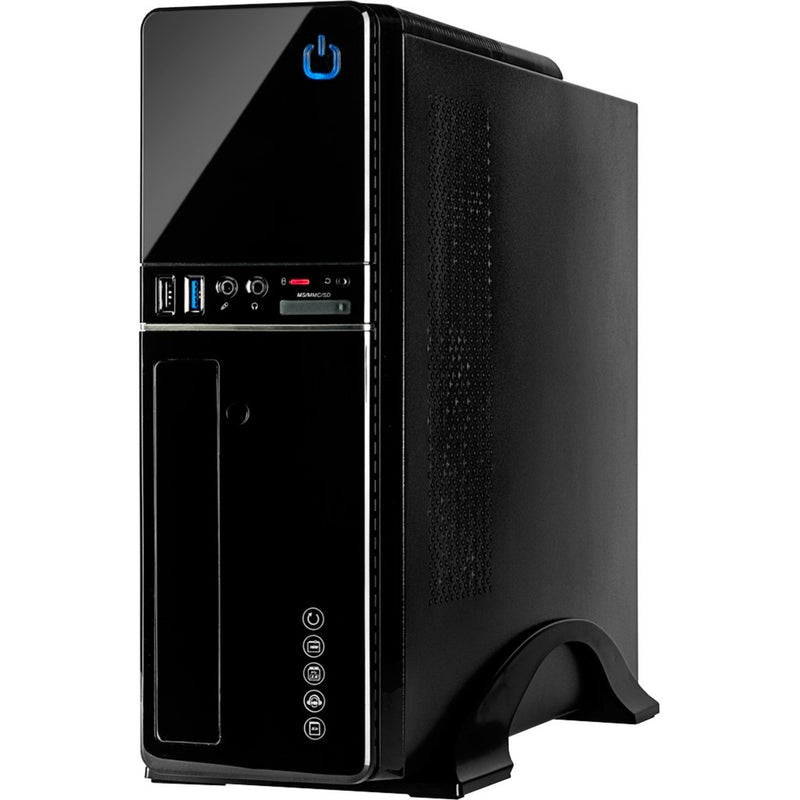 Afbeelding laden in galerijviewer, Inter-tech it-607 mini tower behuizing (zwart | 2x usb-a)