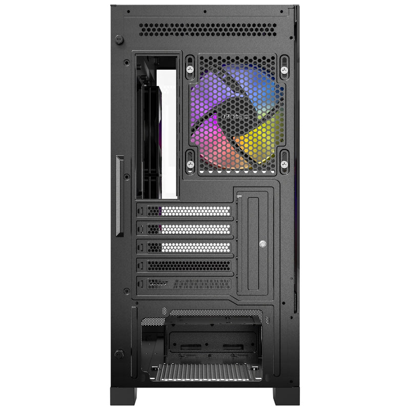 Afbeelding laden in galerijviewer, Antec cx500m rgb mini tower behuizing (zwart | 3x usb-a | tempered glass)