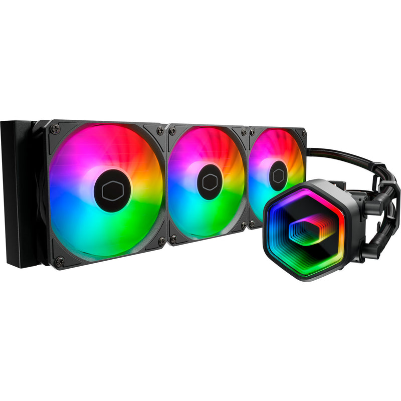 Afbeelding laden in galerijviewer, Cooler master masterliquid 360 core ii argb waterkoeling (zwart, 4-pins pwm fan-connector)