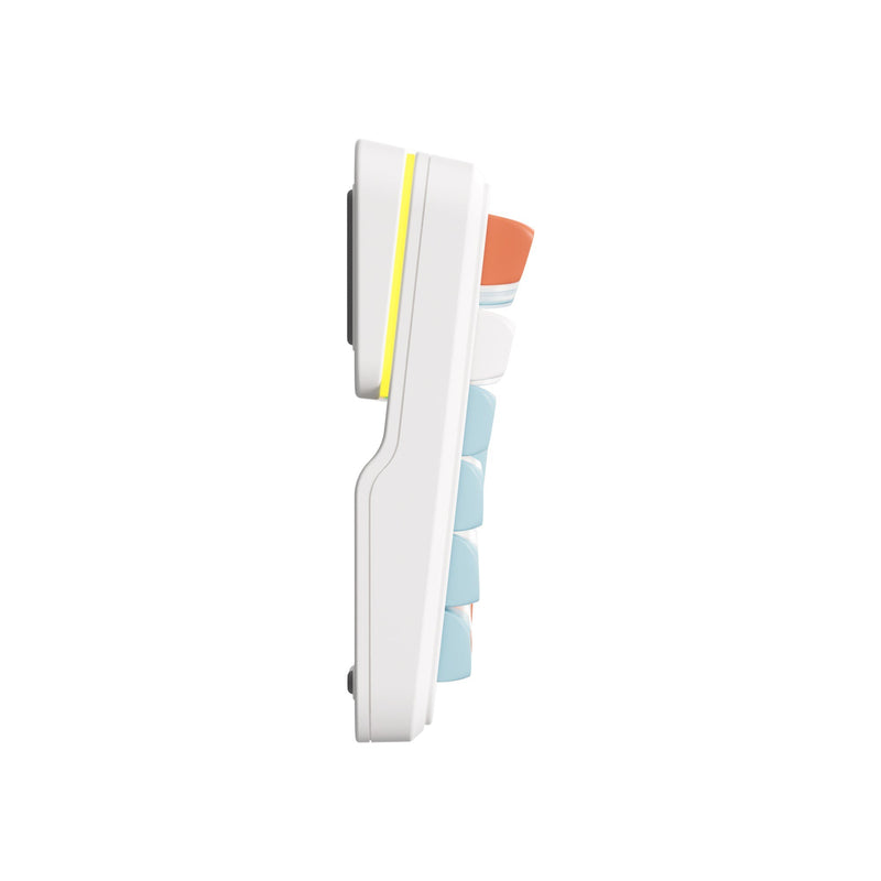 Afbeelding laden in galerijviewer, Mchose k99 horizon orange hyacinth wireless gasket mount mechanical rgb toetsenbord (wit, us lay-out (qwerty), ktt hyacinth, rgb, hot swap, double-shot pbt, draadloos | bluetooth | usb-c)