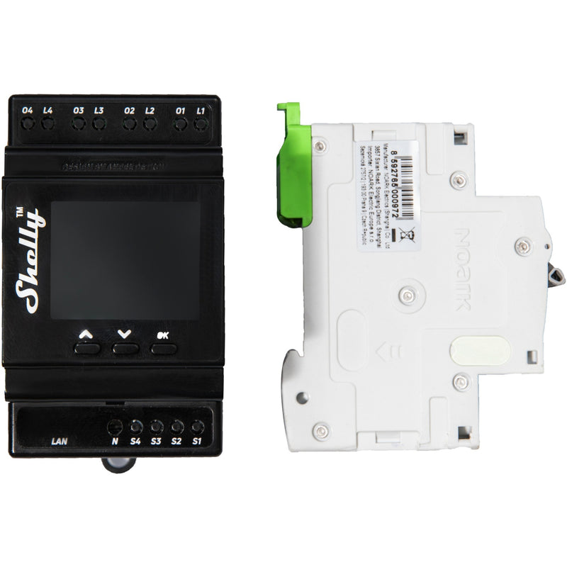 Afbeelding laden in galerijviewer, Shelly pro 4pm relais (4-kanaals, wifi, lan, bluetooth)